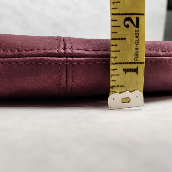 Shoulder bag Hobo bag Burgundy Vegan leather Plum color UNIVERSAL THREAD - Picture 15 of 15